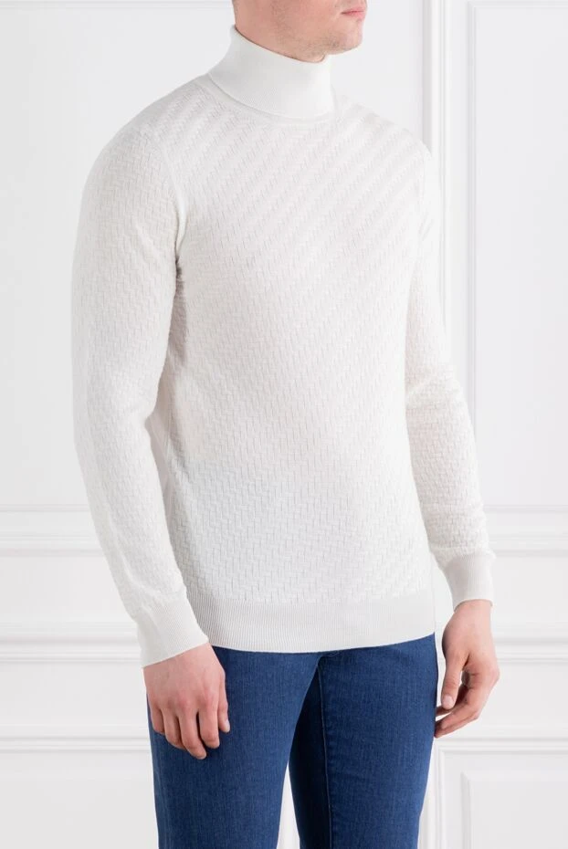 Corneliani white wool golf for men 189169 - photo 3