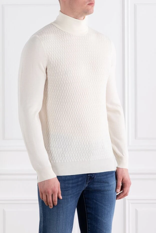 Corneliani white men's golf made of italian wool 189170 - photo 3