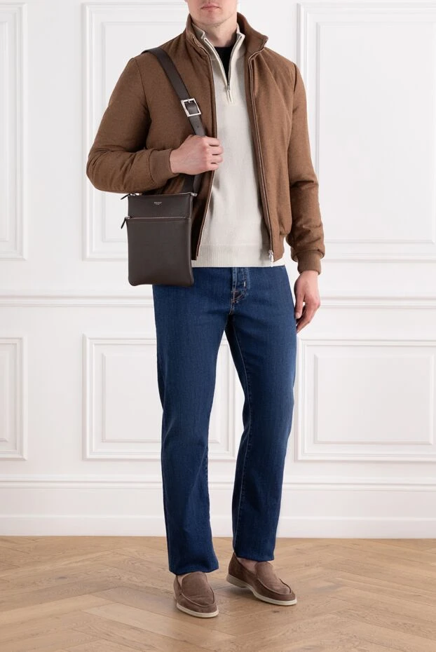 Corneliani ванильді жүн және кашемир тройер сыдырмамен бекітіледі
 189172 - фото 2