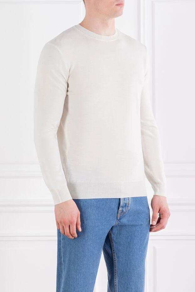 Corneliani ақ жүннен жасалған ерлер мойынға арналған секіргіш 189186 - фото 3