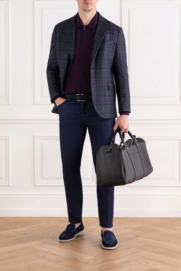 Corneliani жіңішке тоқылған жүннен сыдырма және ұзын жеңдер бар поло
 189215 - фото 2