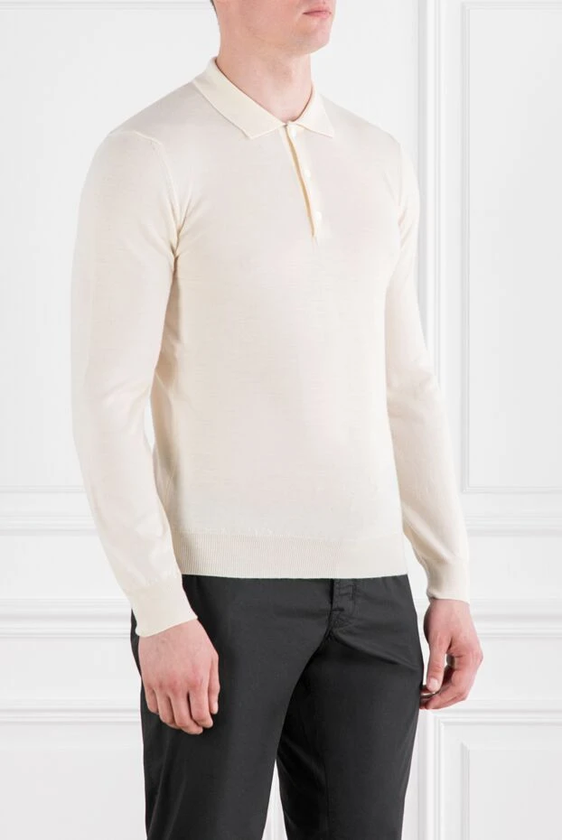 Corneliani жеңі ұзын жеңіл жүннен жасалған поло жейде
 189225 - фото 3