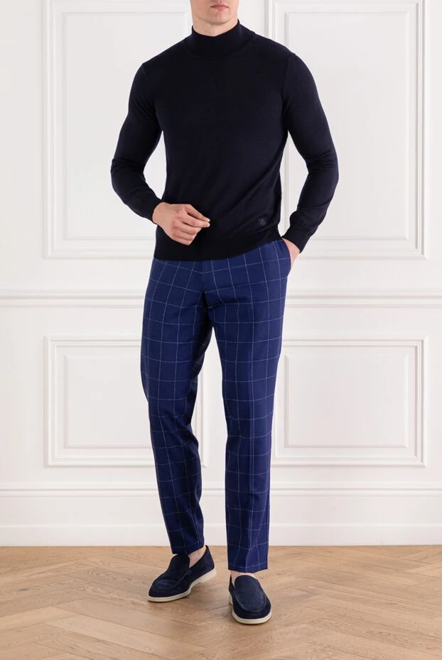 Corneliani мужской тонкий шерстяной джемпер с высоким воротом
189232 - фото 2