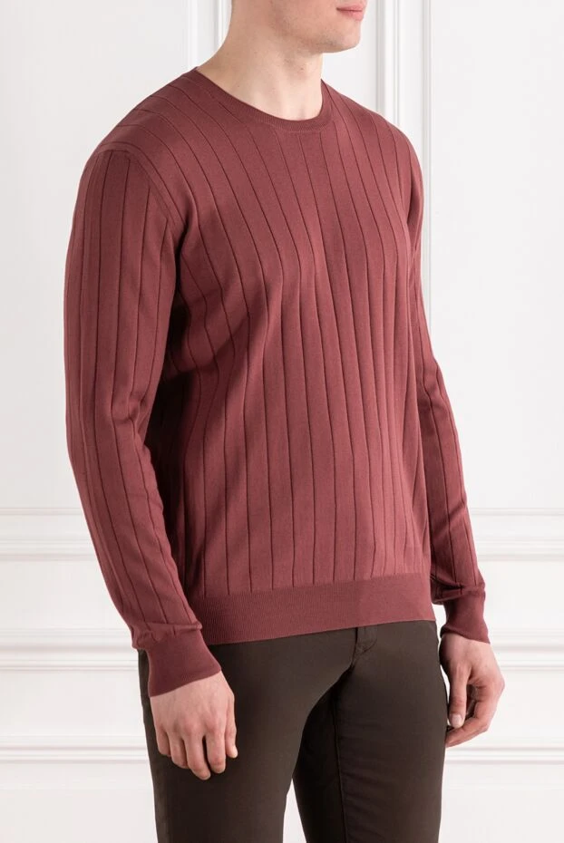 Corneliani қабырғасы көтерілген мақтадан жасалған секіргіш, бургундия 189243 - фото 3