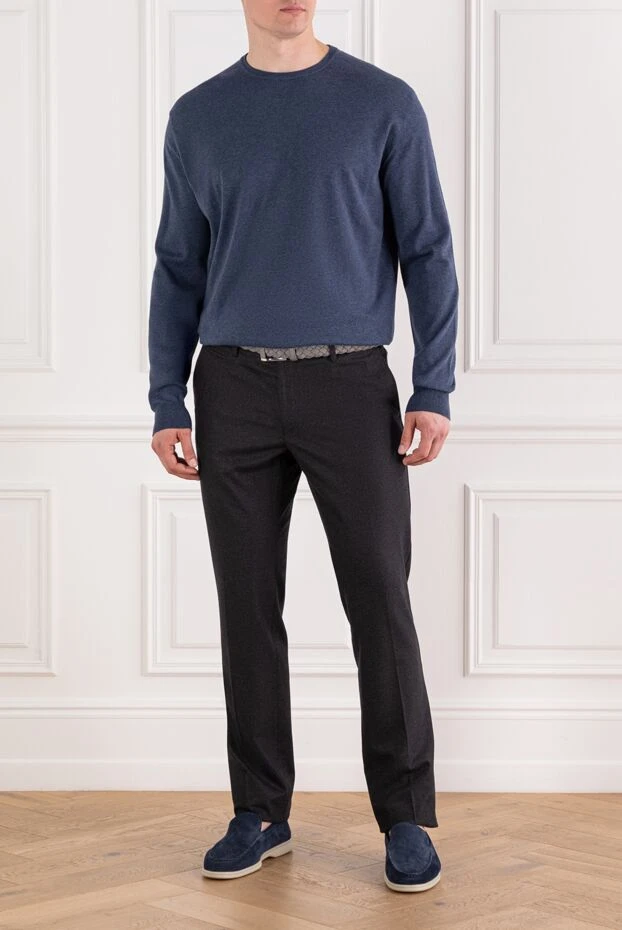 Corneliani ерлерге арналған көк мақтадан тоқылған секіргіш

 189247 - фото 2