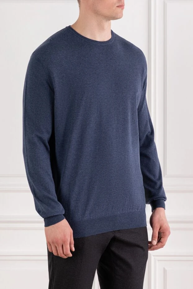 Corneliani ерлерге арналған көк мақтадан тоқылған секіргіш

 189247 - фото 3