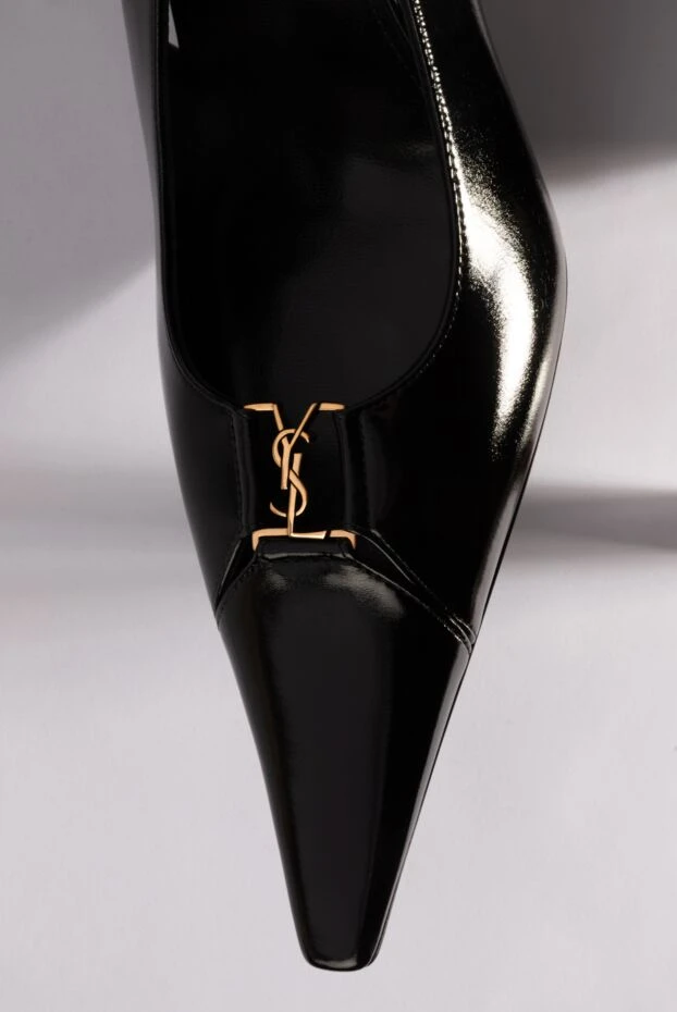 Saint Laurent туфли-лодочки babylone breteuil из гладкой кожи черные 189257 - фото 2