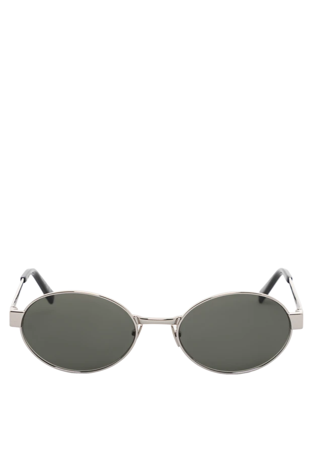 Gray sunglasses with round metal frame and nylon lenses - photo 1