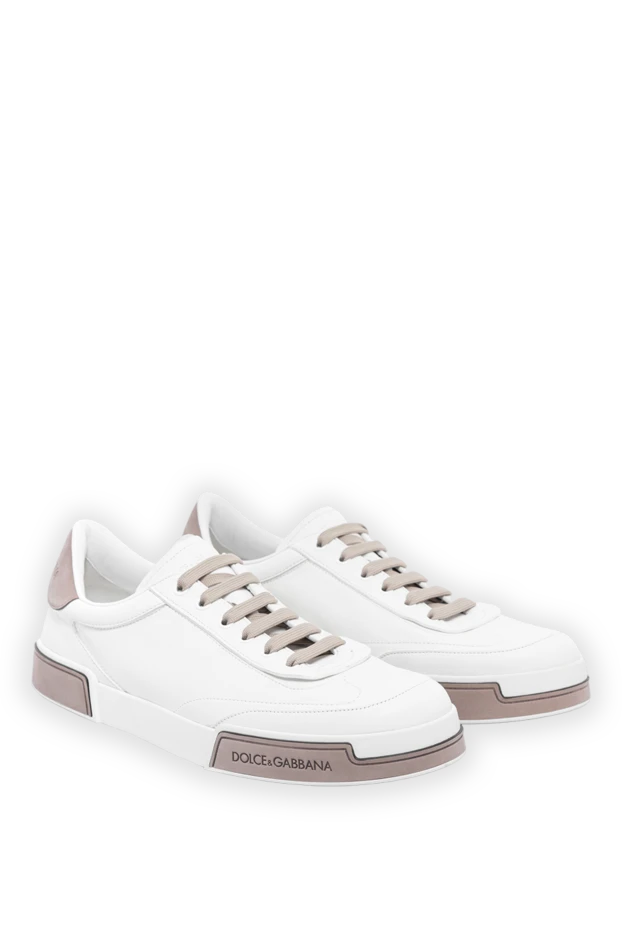 Dolce & Gabbana ақ бұзау терісінен жасалған portofino яхта кроссовкалары 189280 - фото 3