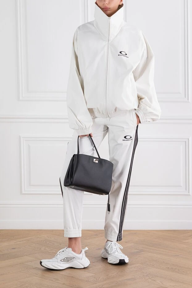 Balenciaga спортивный костюм dirty white белый с логотипом 189293 - фото 2