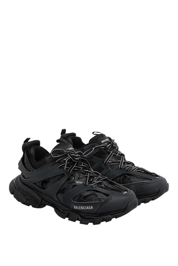 Balenciaga мужские кроссовки track sneaker из черной сетки и нейлона 189294 - фото 3