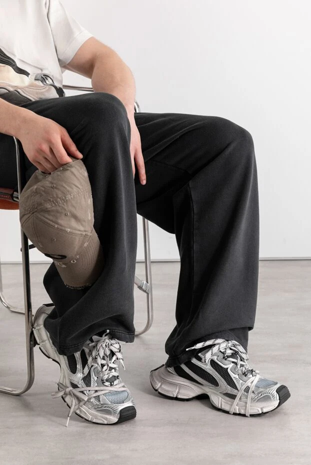 Balenciaga мужские кроссовки gradient 3xl в сером цвете с эффектом потертости 189297 - фото 2