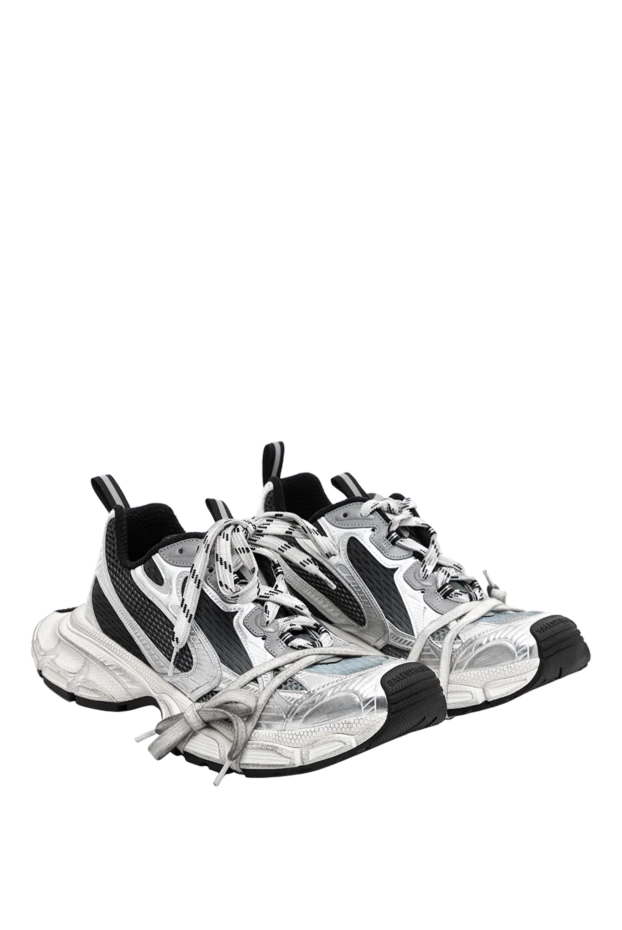 Balenciaga мужские кроссовки gradient 3xl в сером цвете с эффектом потертости 189297 - фото 3