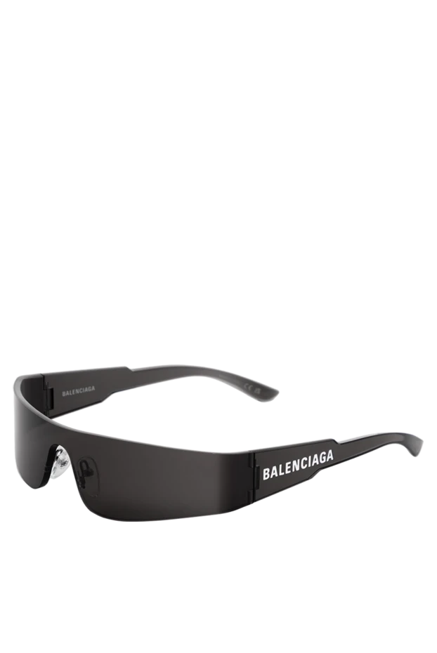 Balenciaga солнцезащитные очки mono rectangle черного цвета 189301 - фото 3