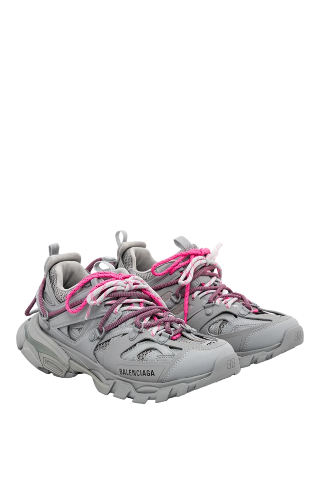 Balenciaga женские кроссовки track trail laces в сером цвете 189308 - фото 3