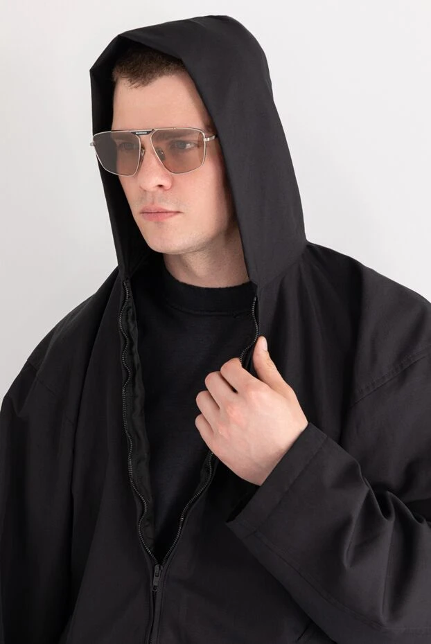 Balenciaga солнцезащитные очки tag 2.0 navigator коричневого цвета 189323 - фото 2