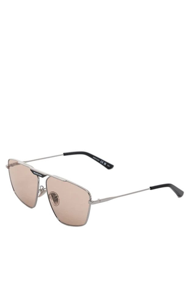 Balenciaga солнцезащитные очки tag 2.0 navigator коричневого цвета 189323 - фото 3