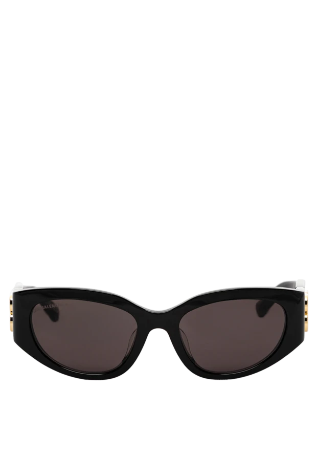 Женские солнцезащитные очки Bossy Round Af с золотистым логотипом - фото 1