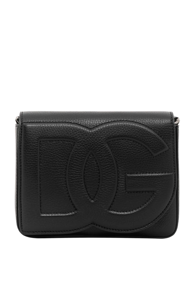 Сумка кросс-боди DG Logo среднего размера черная - фото 1