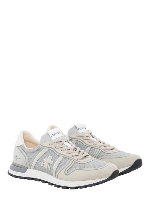 Premiata ryan retro logo suede jersey sneakers 189382 - photo 3