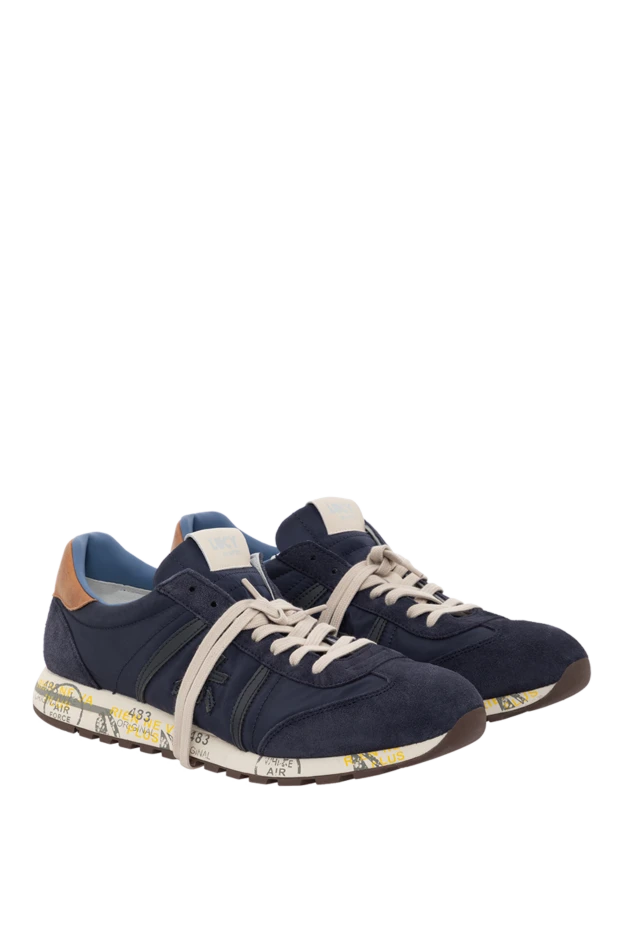 Premiata moe run blue men's sneakers with innovative sole made of pebax 189385 - photo 3