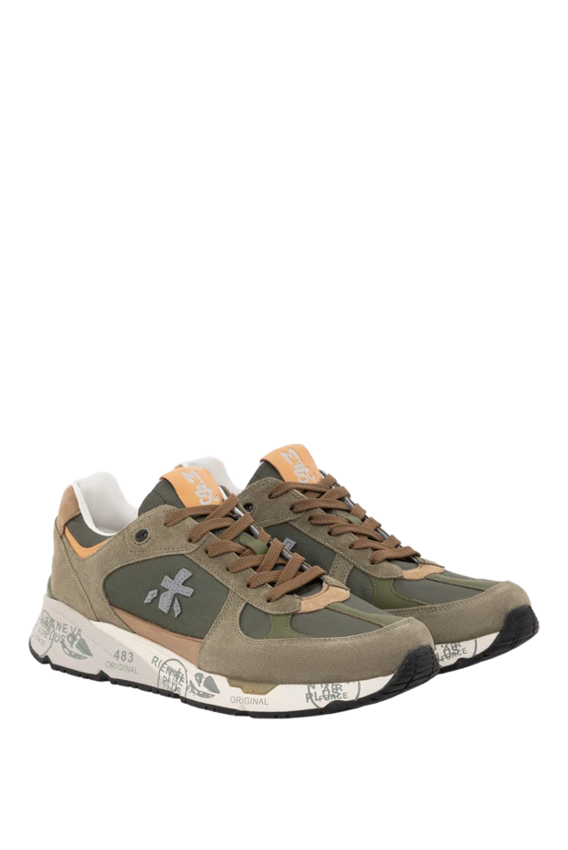 Premiata vintage mase sneakers green mens 189387 - photo 3