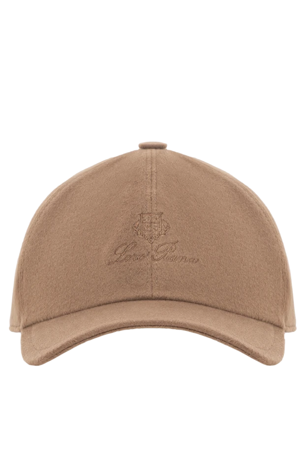 Ерлерге арналған жеңіл және жылы кашемирден жасалған қоңыр бейсбол қалпағы - фото 1