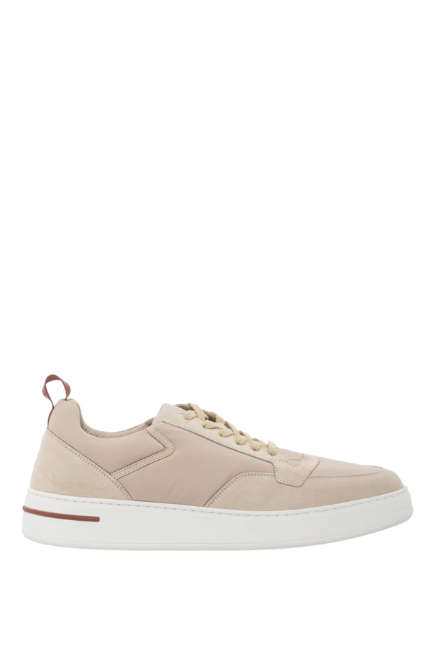 Newport Walk Beige Water Repellent Microfiber Sneakers - photo 1
