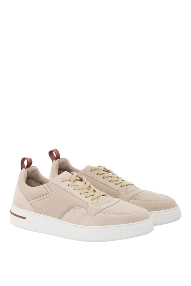 Loro Piana newport walk beige water repellent microfiber sneakers 189403 - photo 3