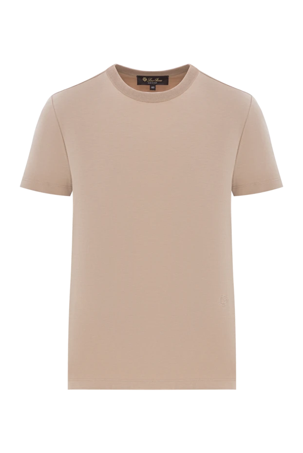 Классикалық негізгі футболка My-T таза мақта жейде бежевый - фото 1