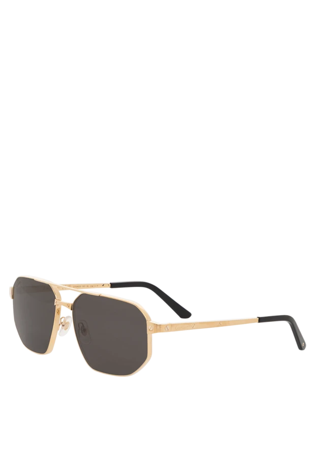 Cartier солнцезащитные очки core range в оправе «авиатор» из металла черные 189429 - фото 3