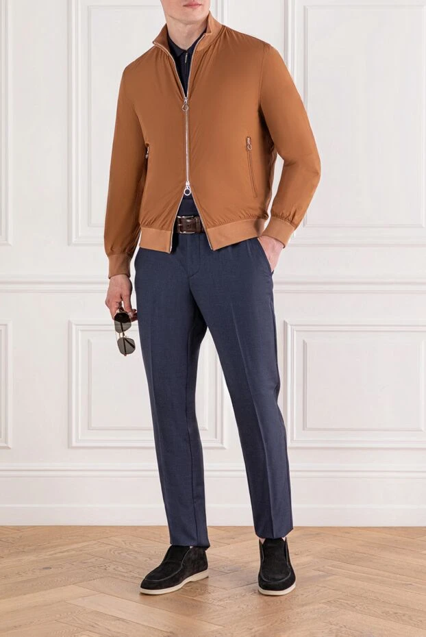 Seraphin лёгкая куртка бомбер мужская карамельного цвета
 189555 - фото 3