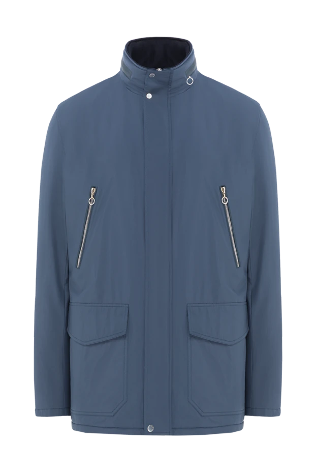 Лёгкая городская парка с кожей и диагональными молниями
- фото 1