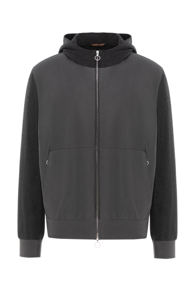 Біріктірілген жеңі және капюшоны бар жарты маусымдық ерлер курткасы - фото 1