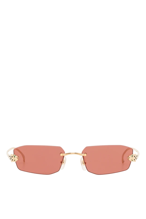 Солнцезащитные очки без оправы Panthère бордовые - фото 1