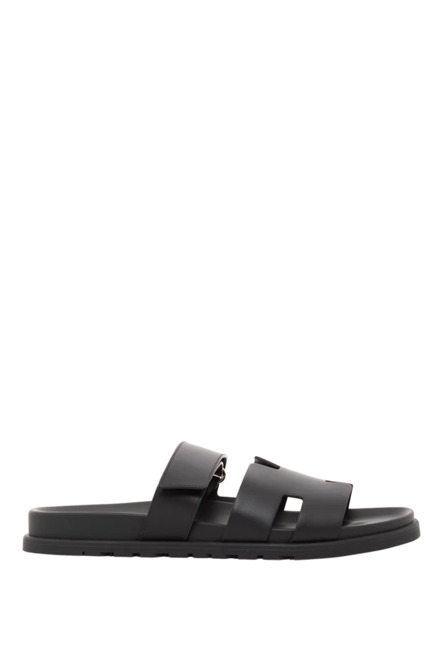 Сандалии из телячьей кожи с анатомической резиновой подошвой и регулируемым ремешком - фото 1