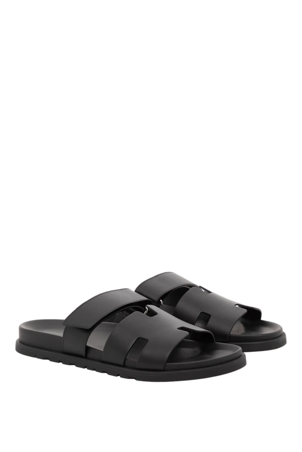 Hermes сандалии из телячьей кожи с анатомической резиновой подошвой и регулируемым ремешком 189576 - фото 3