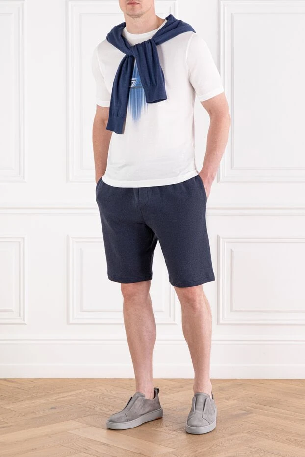 Zilli white t-shirt made of premium cotton with airbrush effect 189589 - photo 2