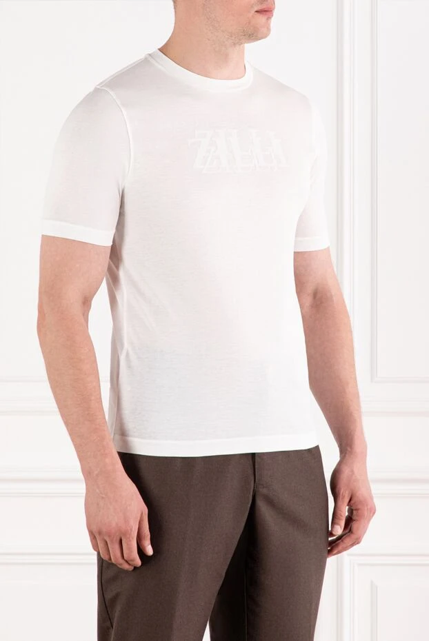 Zilli cotton t-shirt with embossed branding without contrast 189595 - photo 3