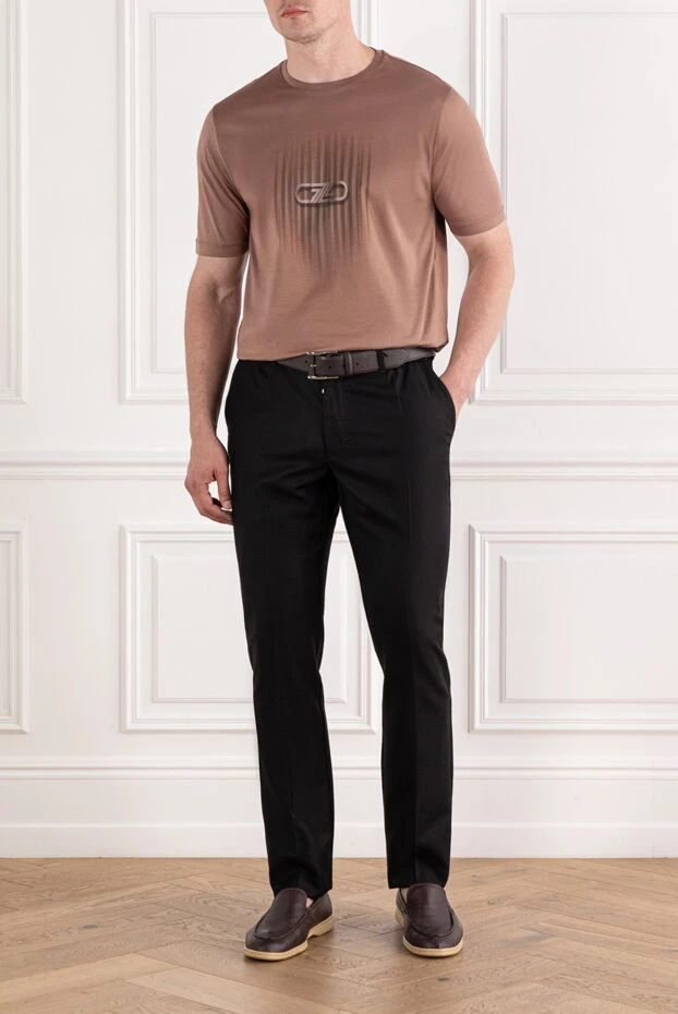 Zilli футболка кофейного оттенка с фирменным знаком
189597 - фото 2