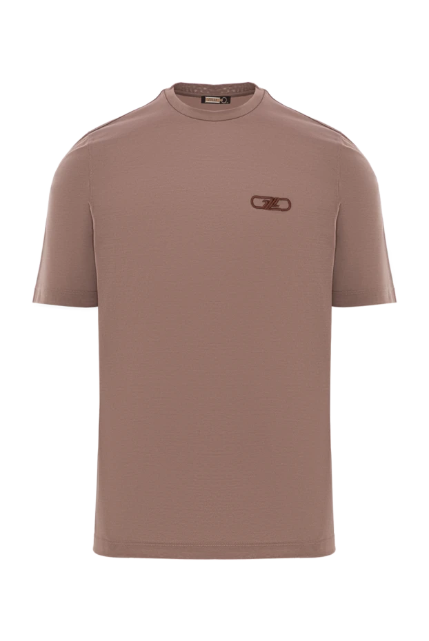 Қарама-қарсы бренді бар негізгі қоңыр футболка
- фото 1