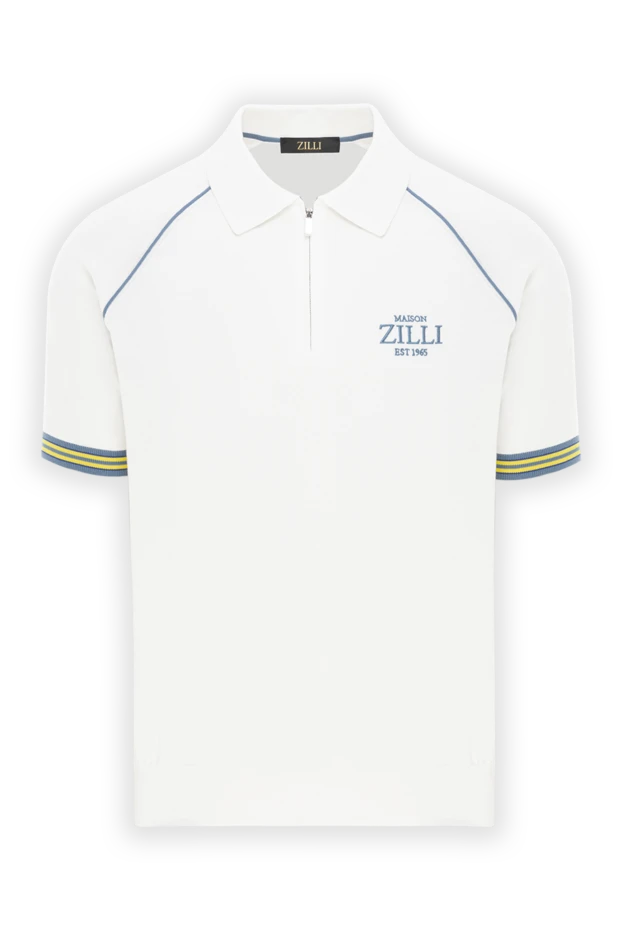 White Polo with EST 1965 Embroidery and Accent Cuffs - photo 1