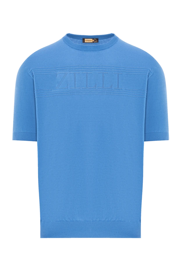 Zilli bright blue jumper with textured logo on the chest
189620 - photo 1