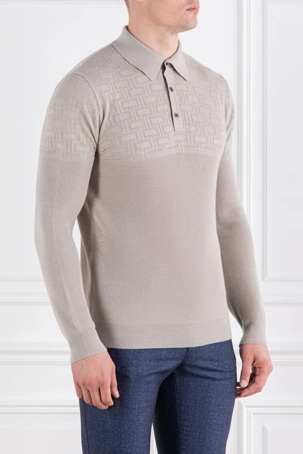 Zilli трикотажное поло с фактурным узором в фирменном стиле
 189627 - фото 3