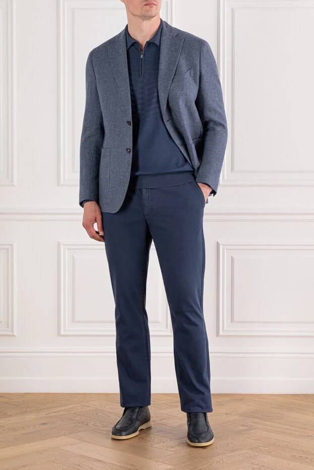 Zilli поло с фактурным узором и застёжкой-молнией 189631 - фото 2