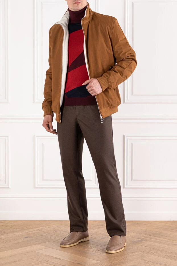 Zilli гольф из шерсти и шелка с графическим рисунком в огненной палитре
 189633 - фото 2