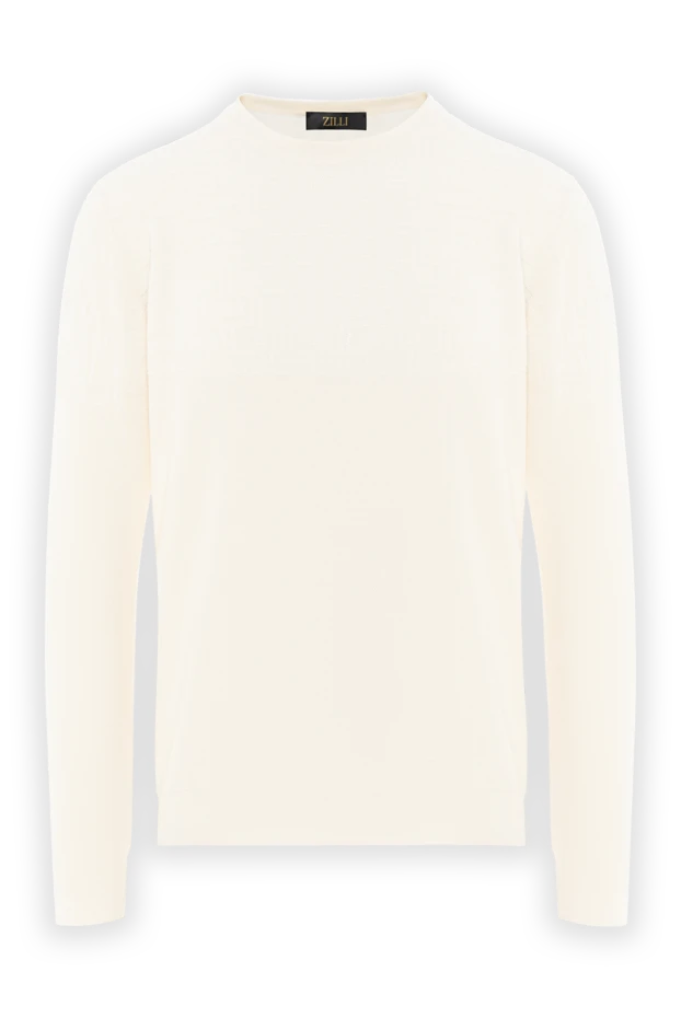 Ivory fine wool jumper with textured knit
- photo 1