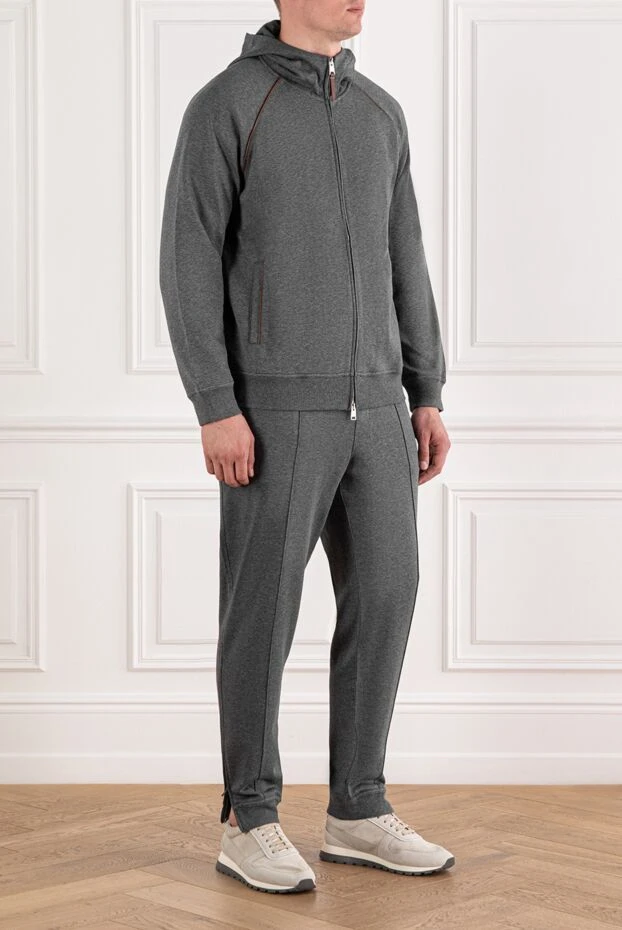 Brunello Cucinelli спортивный костюм с прорезными карманами и мягким внутренним слоем
 189649 - фото 3