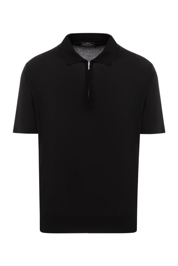 Жібектен тігілген қысқа жеңді қара түсті ілгек көйлек
- фото 1