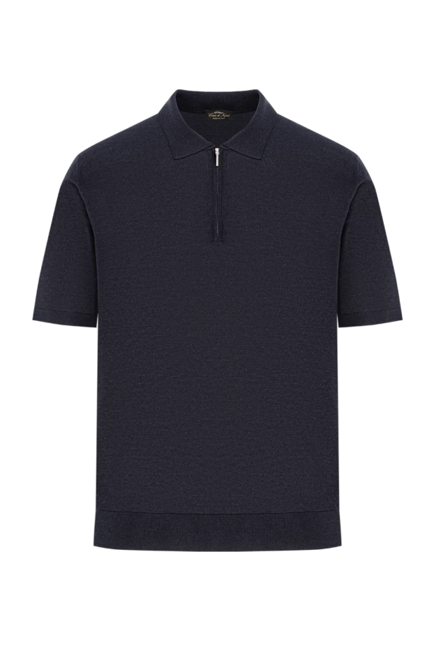 Қою қара және көк түсті жібек поло
- фото 1